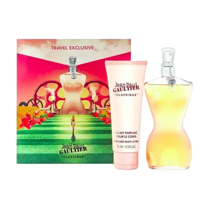 Set Jean Paul Gaultier Classique Perfume + Loción EDT Femenino - 100/75mL