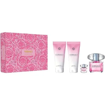 Perfume Set Versace B.crystal Fem EDT90ML+GEL100ML+BL100ML+EDT5ML
