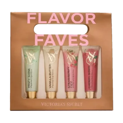 Labial Set Victoria's Secret Flavor Faves 4 Lip Gloss